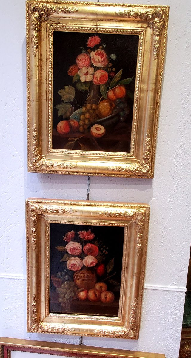 2 nature morte firmate Contini – Olio su tela, fine XIX / inizi XX secolo  -photo-6