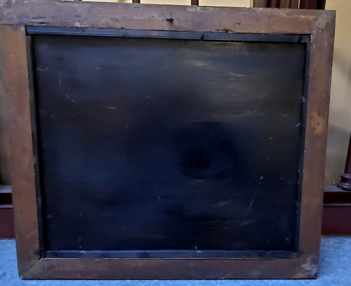 Dipinto olio su tavola raffigurante battaglia  ,XIX secolo ambito austro -tedesco . -photo-6