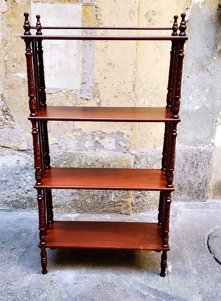 Mobile a ripiani , in legno di noce ,manifattura Italiana -photo-2