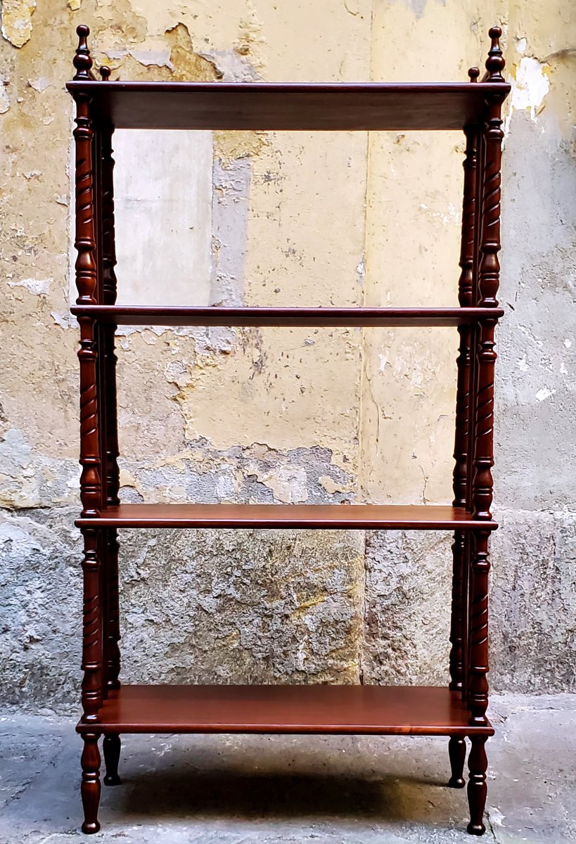 Mobile a ripiani , in legno di noce ,manifattura Italiana -photo-4