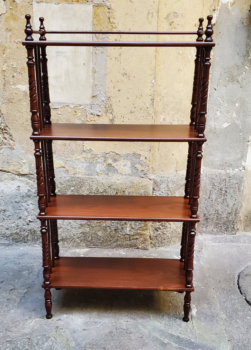 Mobile a ripiani , in legno di noce ,manifattura Italiana -photo-1