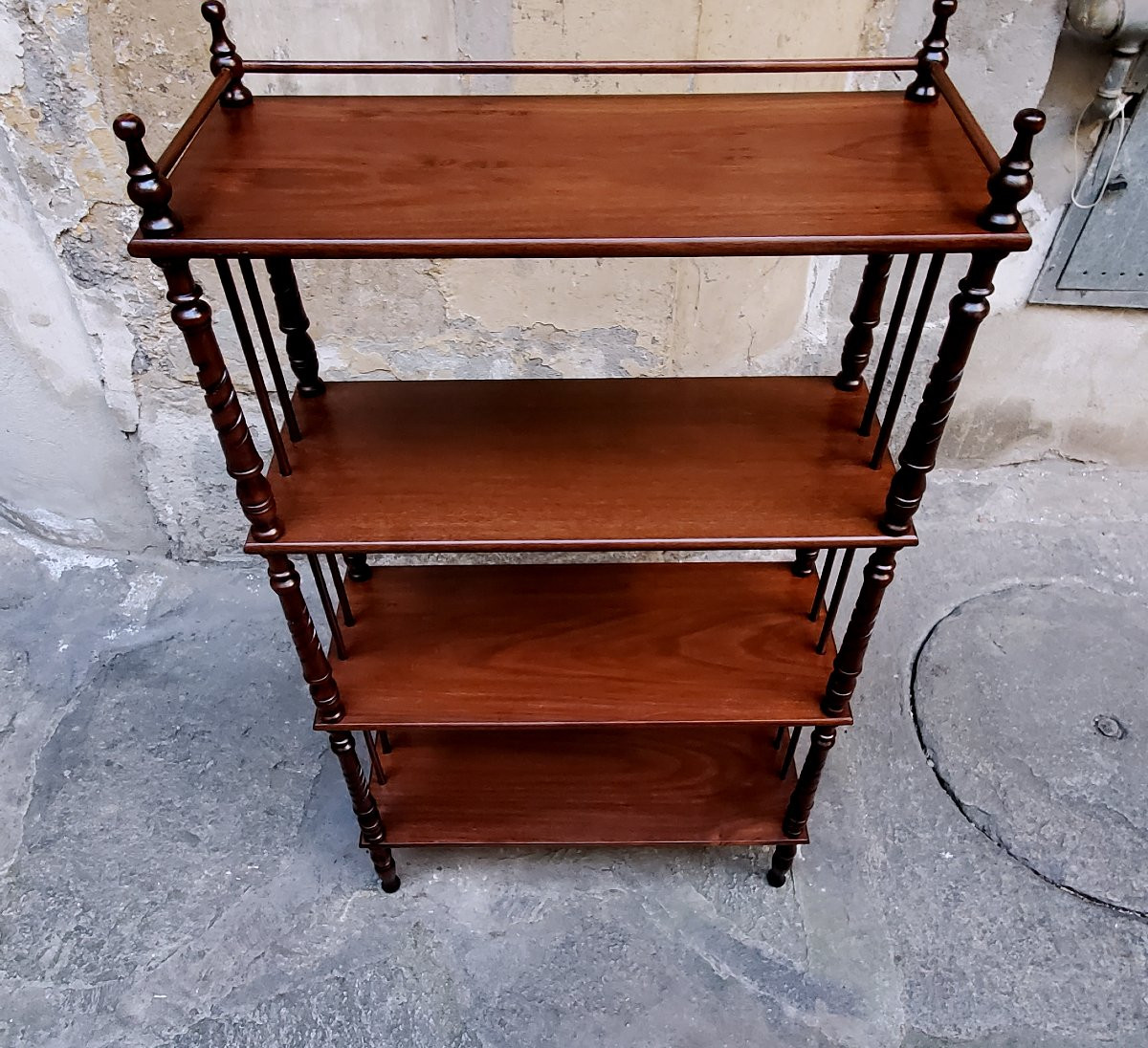 Mobile a ripiani , in legno di noce ,manifattura Italiana -photo-4