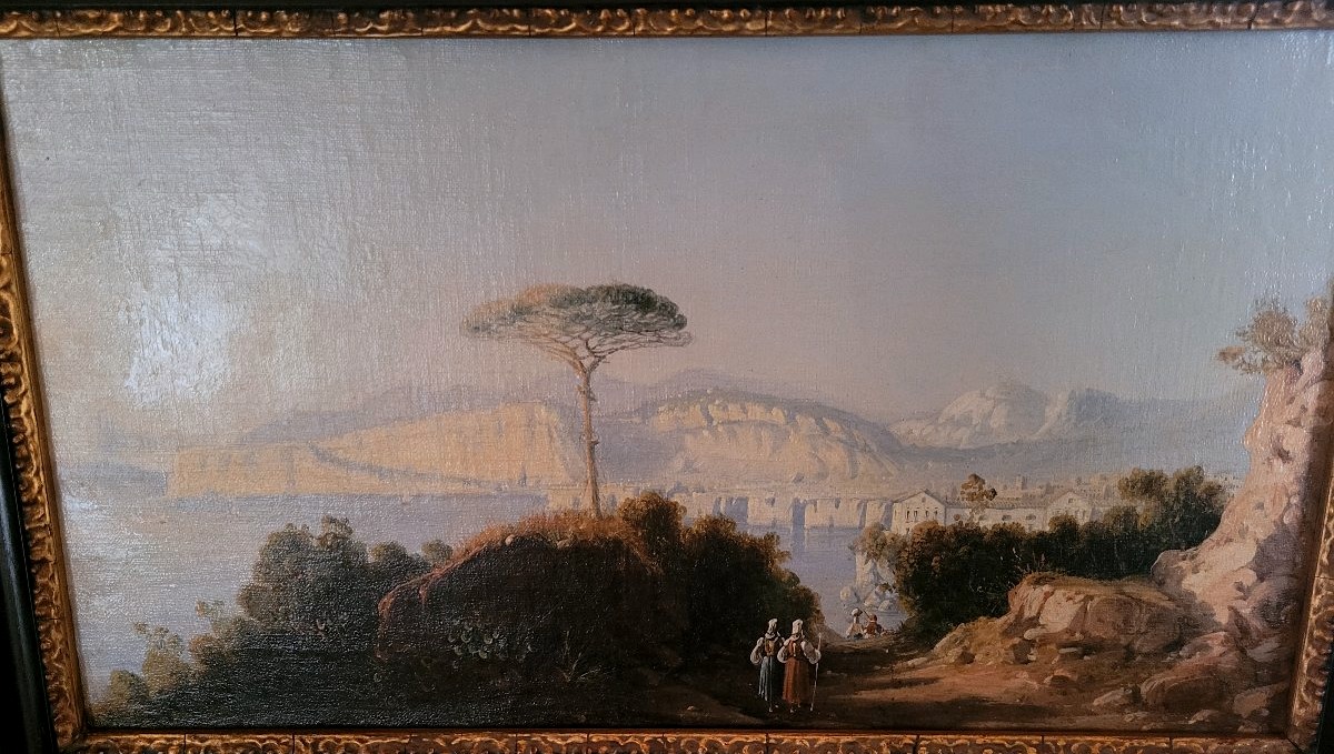 Quattro vedute del Golfo di Napoli e di Posillipo – Scuola di Posillipo, prima metà del XIX sec-photo-3