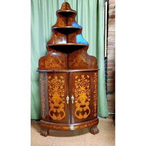 Angoliera Oalandese epoca 1700 in legno di Mogano