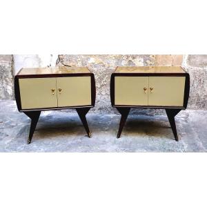 2 comodini stile Art Deco 