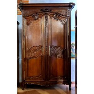 Armadio Provenzale Luigi XV originale ,manifattura Francese in legno di rovere 