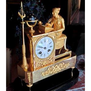 Orologio in bronzo dorato 18 kt ,epoca Carlo x ,manifattura Francese 