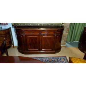 Antica credenza Luigi Filippo epoca 1850 (circa) in legno di mogano cubano.