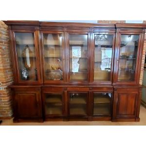 Antica libreria epoca Luigi Filippo ,questo mobile presenta timbro del costruttore : GROHE 