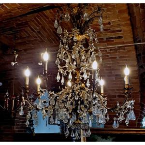  Antico Lampadario di manifattura Italiana seconda metà 1800 