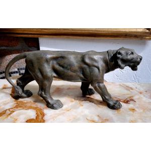 Antico bronzo raffigurante Giaguaro 