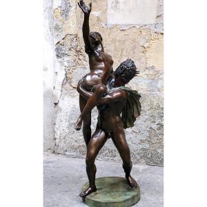 Scultura in bronzo raffigurante il Ratto delle Sabine