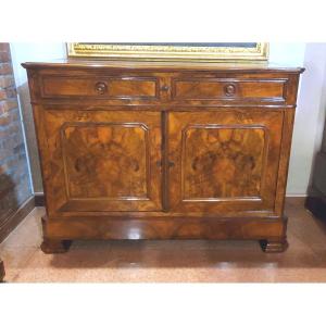 Antica credenza a 2 porte e 2 cassetti epoca  Luigi Filippo di manifattura Francese 