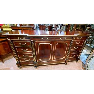 Antica credenza Napoleone III ,di manifattura Francese ,in legno di mogano .