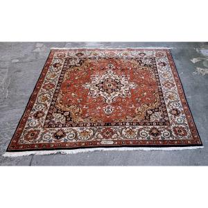 Tppeto annodato a mano  Persiano kashan 205x195 cm . 