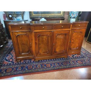 Credenza 4 porte Luigi Filippo in noce