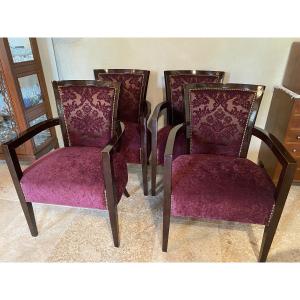 Set Of 4 Convertible Armchairs