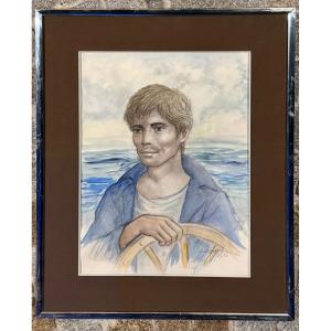 "young Man At The Bar" Soungouroff Anatola (1911-1982)