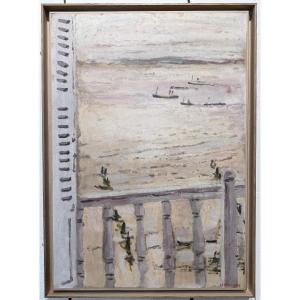 " Vue De La Fenêtre " Jules Cavaillès ( 1901 - 1977 )