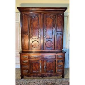 2-body Louis XV Chateau Buffet With Doors On The Sides 18th Century 