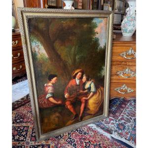 Large 18th Century Painting 