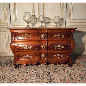 18th Century Bordeaux Chest Of Drawers In The Shape Of A Tomb And Crossbow 