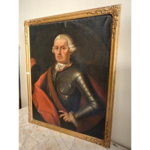 Hst Portrait Of Lord Albert Ferdinand In Armor 1716