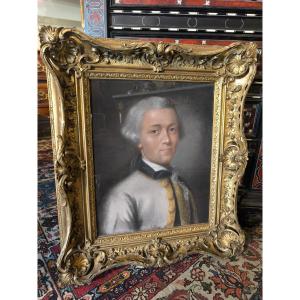 Pastel Portrait Of An Elegant Young Man, 18th Century
