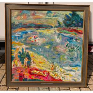 Large Russian Painting By Alexander Pavlov