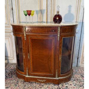 Napoleon III Mahogany And Bronze Display Cabinet 