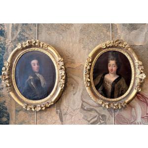 Pair Of Late 17th Century Regency Portraits