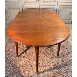 Large Mahogany Dining Table Louis XVI 19th Century