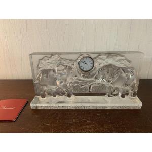 Baccarat Crystal Clock