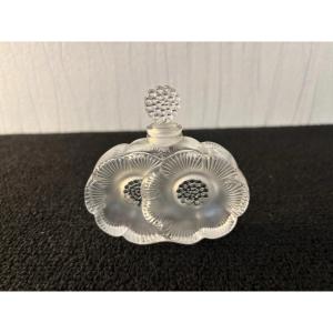 Lalique Crystal 2-flower Perfume Bottle