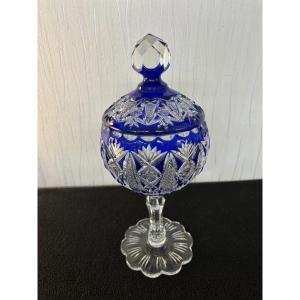 Blue Crystal Candy Jar