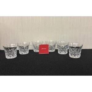 Set Of 6 Classic Model Baccarat Crystal Whisky Glasses (price For The Set)