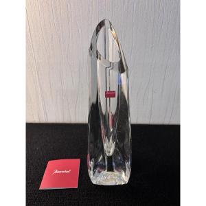 Baccarat Crystal Beveled Soliflore Vase