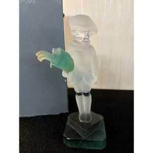 Golfer ''the Caddy'' In Daum France Crystal Numbered 117 / 199