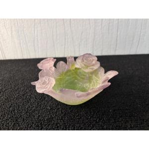 Daum Pink Crystal Dish Model3