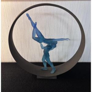 Sculpture ' l'Eden ' Limited Daum France Monique Vivian N° 126/225