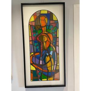 Jean Mingam (1927-1987) - Projet De Vitrail