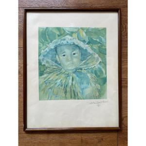 Marie-antoinette Boullard-devé (1890-1970) - Lithograph - Annam 1926