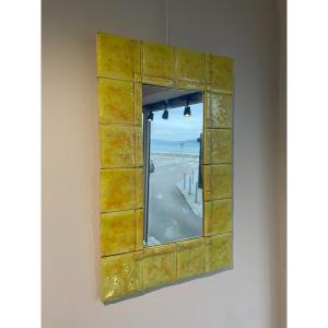 Guy Trévoux (1920-2011) - Large Yellow Mirror