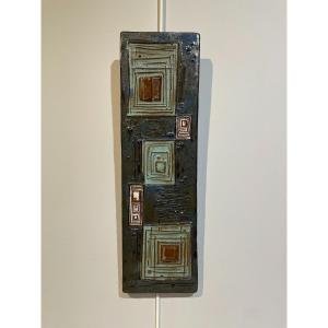 Amphora Belgium - Blue Abstraction Wall Plaque