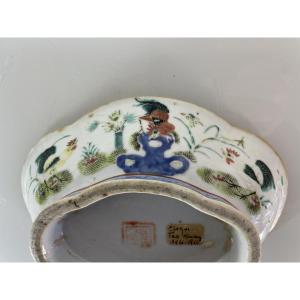 China - Cup On Foot - Rooster Decor - 19th Century - Tao-kouang