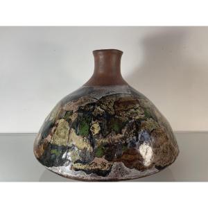 Paul Quéré (1931-1993) - Ariane Mathieu (1937) - Large Vase