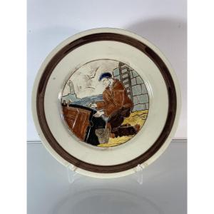 Georges Renaud (1901-1994) - Large Breton Dish