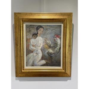 Vu Cao Dam - (after) - Lim Khim Mary - "maternity With The Rooster"