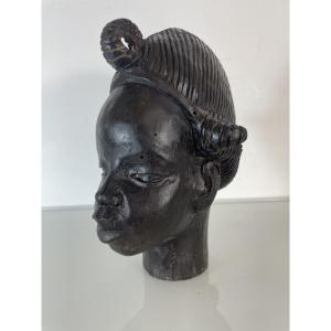 Roger Favin (1904-1990) - African Woman Sculpture C