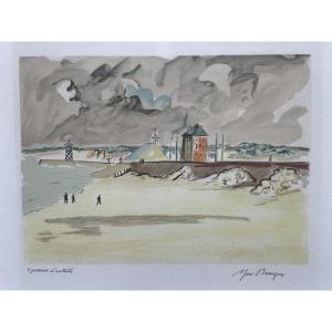 Yves Brayer (1907-1990) - Lithograph - Camaret